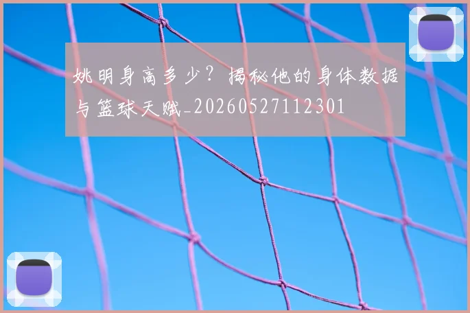 姚明身高多少？揭秘他的身体数据与篮球天赋_20260527112301